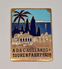 ADAC 1928 Auslands Tourenfahrt Plakette Medaille Abzeichen