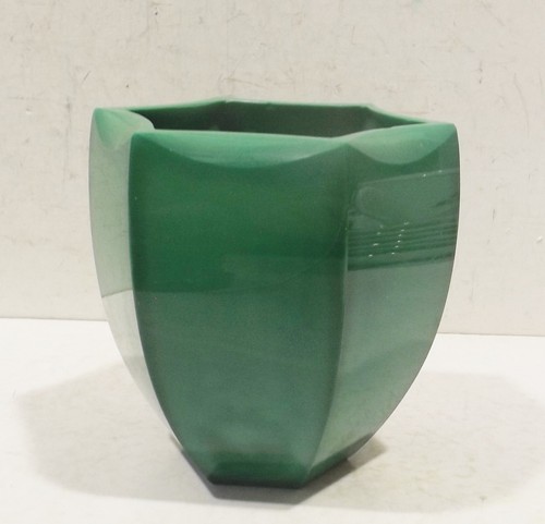 Antike malachitglasblumentopf - antike,