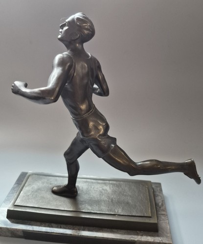 Bronzefigur figur läufer - bronzefigur,
