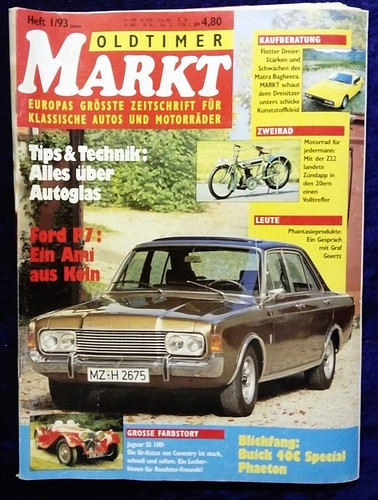 Oldtimer markt 1993 ford - 1/1993, p7