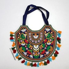 Handgefertigte Ethno Designer Bohemian Mehrzweck Boho bestickt Beuteltasche e