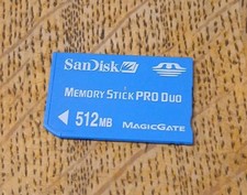 Memory Stick pro duo 512mb SanDisk