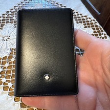 Original Montblanc Meisterstück Leder Doppelfaltung Kartenetui Etui Brieftasche!