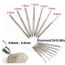 Diamant Bohrer 0,4mm - 2,5mm