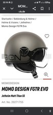 Verkaufe einen original Momo Design Helm für 130€, metallic grau
