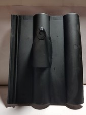 Frankfurter Pfanne Dachziegel  SAT Mast Abdeckung Black mit40mm Rohrdurchführun