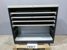 Schubladenschrank Auszugschrank Werkstattschrank Lagerschrank m. Rollladen 28827