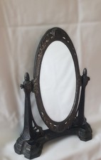 Spiegel Schminkspiegel Kosmetikspiegel antik Jugendstil Gusseisen vintage Deko