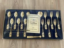 Besteck 15 Teile 23/24 Karat