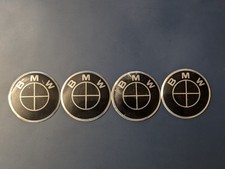 4 x Alu Emblem Aufkleber für