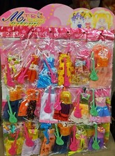 18x kurze Party Puppenkleider für kleine Shelly Puppe UK Verkäufer