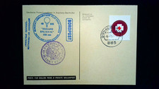 ʘ ROTES KREUZ Ballonpost Augsburg Gersthofen 1963 Mi404 (Briefmarken C20)