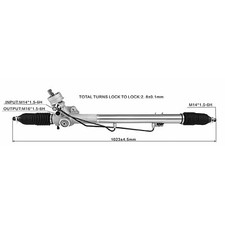 Hydraulisches Lenkgetriebe passend für Audi A4 - B5