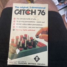 Catch 76 ⭕ Sogo ⭕ Kubikmühle ⭕ 3D Tic Tac Toe ⭕ Spiel v. British Design ©1981