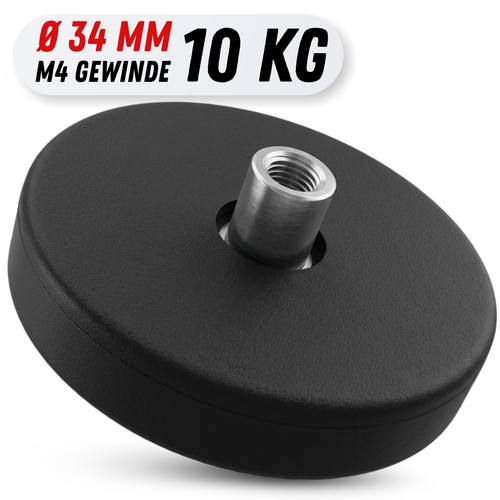 Neodym magnet gummiert 34mm - neodym,