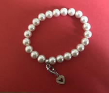 Wunderschönes  JETTE JOOP Perlen Armband Armkette Perlenarmband für Anhänger