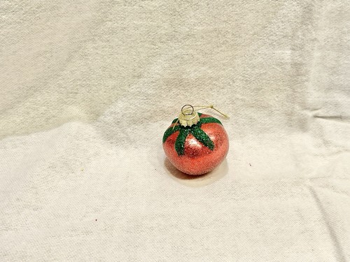 Weihnachtskugel tomate glas - tomate,