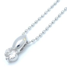 Platin 900/850 Collier Diamant 0,11ct /75619
