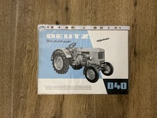 Orig. DEUTZ FAHR D40 Prospekt Brochure Traktor Schlepper Landmaschinen G2
