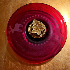 Leonardo roter Glasteller