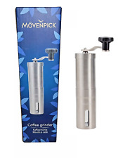 Mövenpick manuelle Kaffeemühle aus Edelstahl Espresso Kaffeebohnen NEU