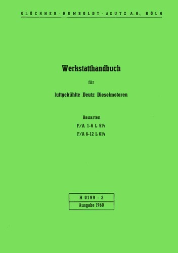 Werkstatthandbuch deutz - werkstatthandbuch,