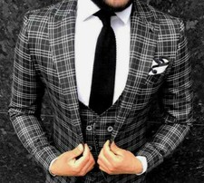 Designer Glencheck Herrenanzug