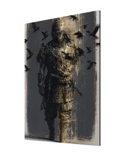Leinwand bild samurai krieger - leinwand,