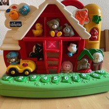 Chicco Lernspielzeug Sprechende Farm Spielzeug engl./dtsch Zahl Tiere Musik Baby