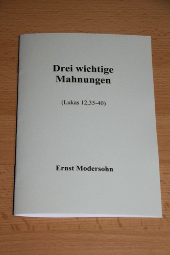 Drei wichtige mahnungen - drei,