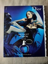 Werbepapier Parfum. Parfum Ad C. Dior Midnight Poison von 2008