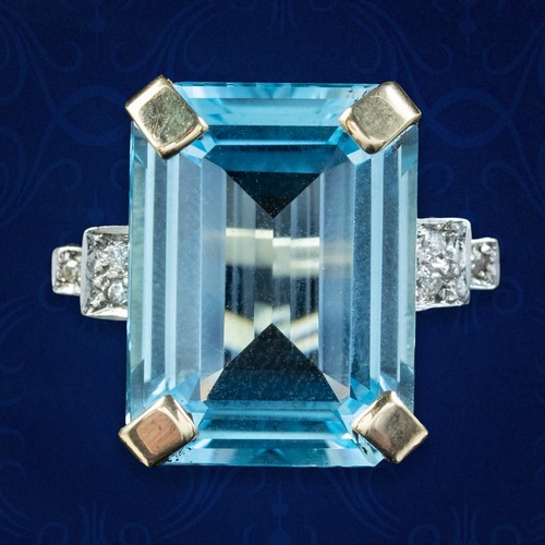 Art deco stil blautopas - art,
