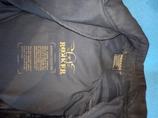 Rokker Motorradjacke XXL Schwarz Bikerjacke mit Protektoren