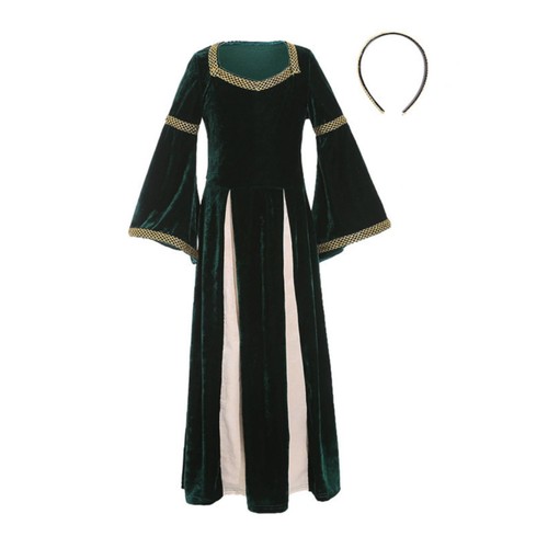 Samtkleid mit haarreif - samtkleid,