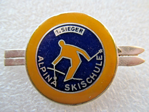 Altes abzeichen alpin - abzeichen, ski