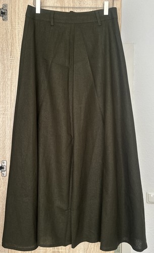 Zara leinen rock grün - leinen,