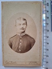 CDV Foto Soldat Militaria Uniform Kragen Spandau Nr. 264