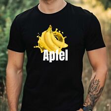 T-Shirt Herren Apfel Banane Witz Motiv Baumwolle Größe XS bis 5XL