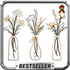 Metall Wanddeko 3-teilig -