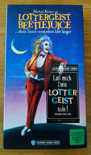 Warner home beetlejuice vhs - warner,