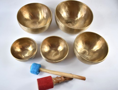 Klangschalen 5er set matt - 5er,