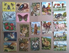 Alte Glanzbilder,Oblaten Konvolut, 20x Krüger, Haustiere,Tiere, Insekten, rar