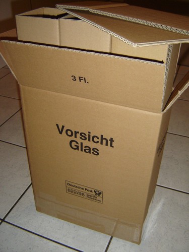 15er wein versand karton - versand,