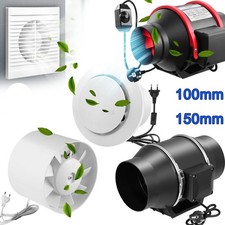 Kanal Rohrventilator Rohreinschub Abluft Lüfter Ventilator Leise Ø 100 150mm