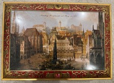 Lebkuchen Schmidt Blechkiste Blechkasten 2005- Hauptmarkt mit Burg Nürnberg