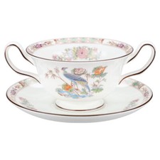 Suppentasse mit Untere Wedgwood Kutani Crane