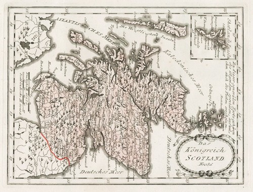 Scotland schottland map - map, reilly