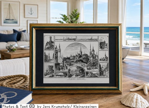 Antik wandbild 1882 - antik,