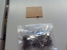 150 St. Pfostenstecker gewinkelt, 2x3-pol., Pins vergoldet, H., NOS, (X-47-1)