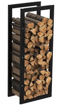 Kaminholzregal Brennholzregal Stapelhilfe Metall Sailun Metall Matt schwarzer